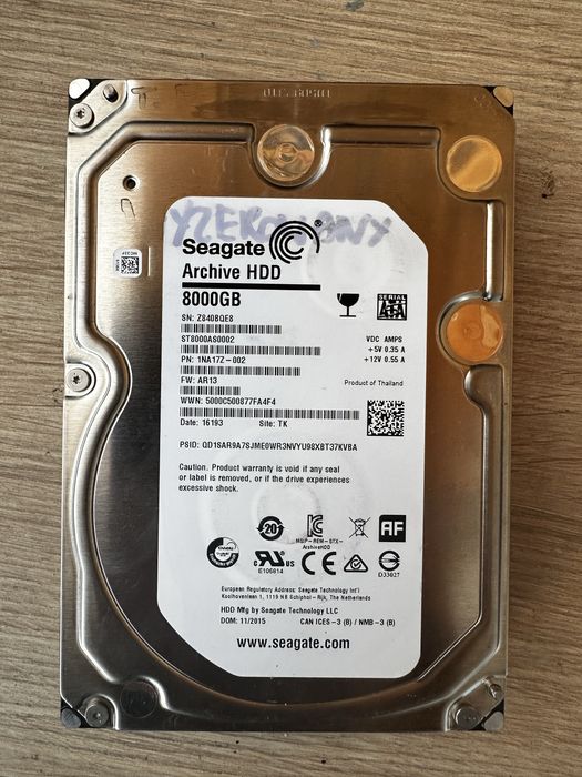Жорсткий диск 3.5 HDD 8TB Seagate