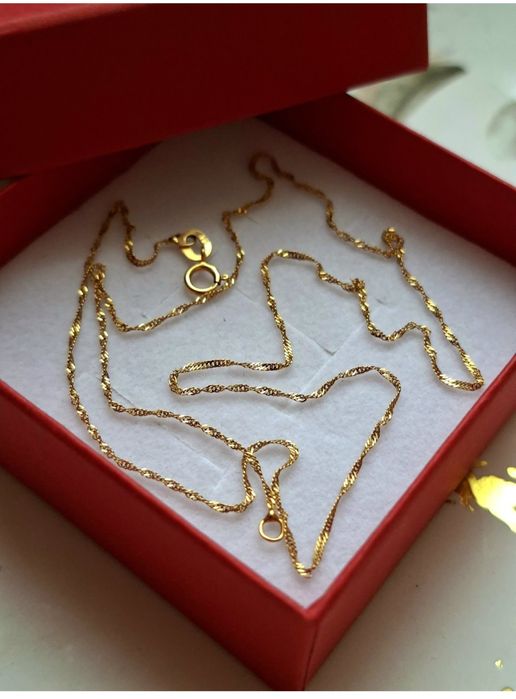 9K złoty łańcuszek pr 375 - 40 cm