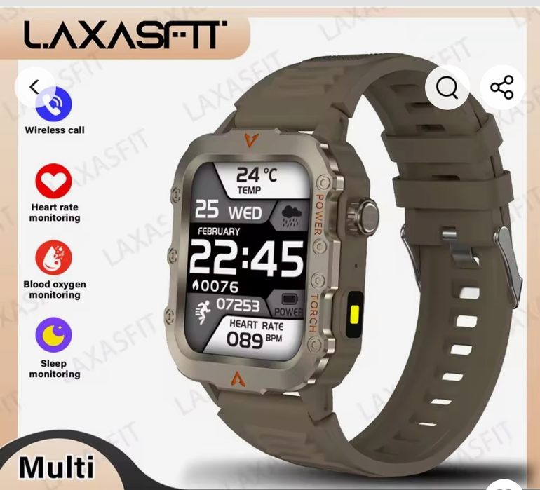 Чоловічий смарт годинник LAXASFIT Q11