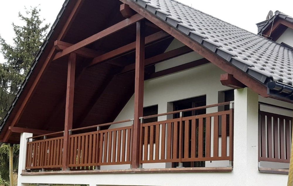 Balustrada balkonowa barierka nowoczesna montaż balkon poręcz taras