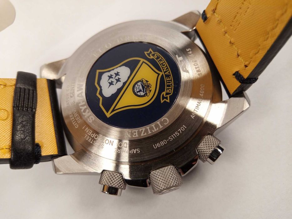Часы Citizen Blue Angels радиосинхронизация, вечный календарь, сапфир