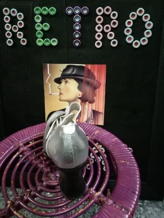 Sapatos El Dantès em pele côr: prata tamanhos 34,35, 36 & 37