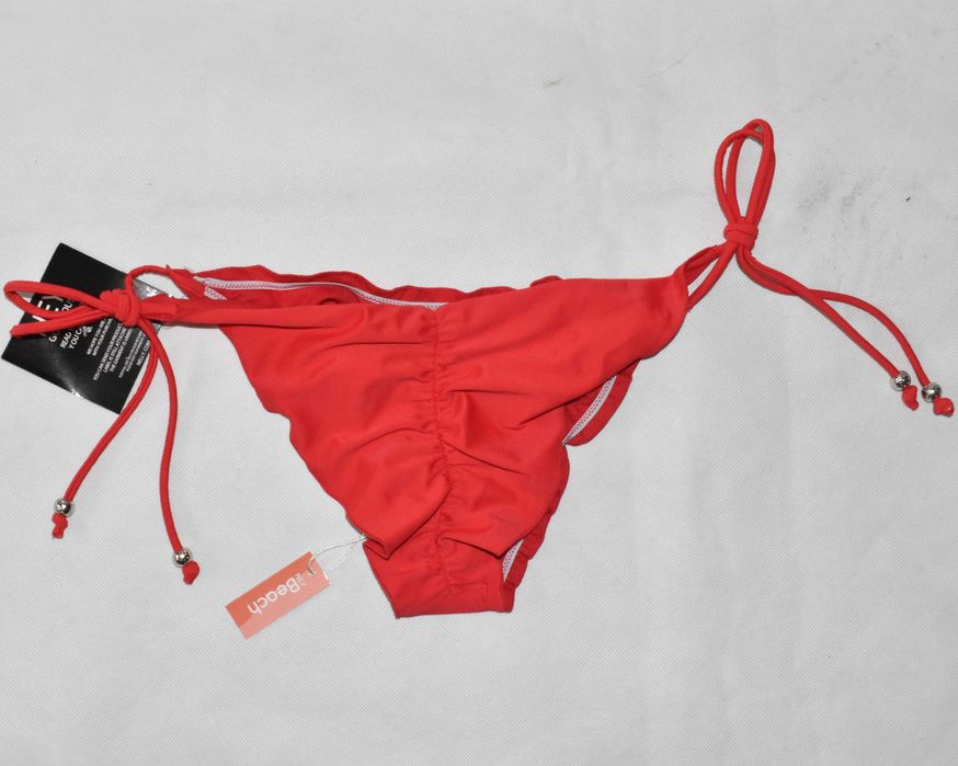 Figi bikini Nelly.com czerwone wiązane L/XL dół stroju
