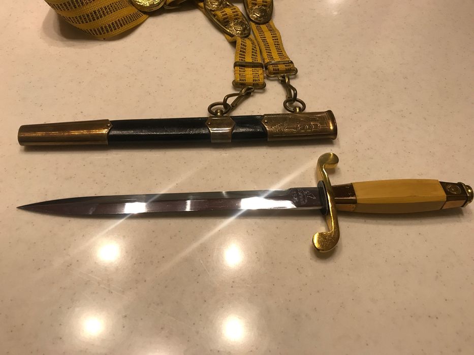 Кортик морской БУЛАТ 1976 года+парадный ремень Киев.