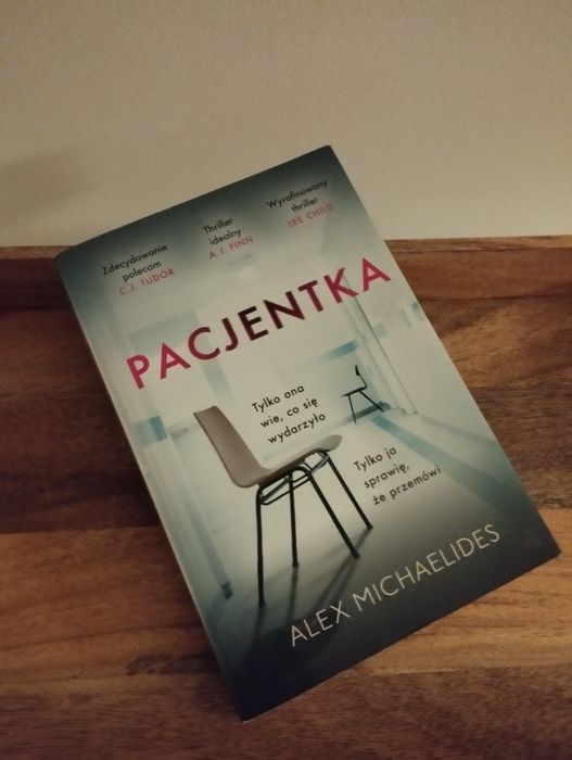 Książka Thriller Pacjentka-  Alex Michaelides