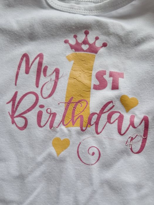 Zestaw na roczek dla dziewczynki 80. Spódniczka Stan idealny, kokardka