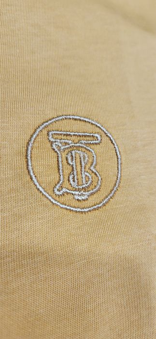 Koszulka męska t-shirt bawełna premium musztarda L