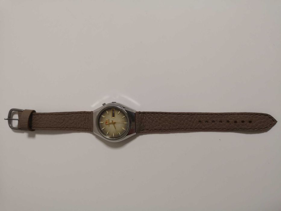 Orient Crystal 21 jewels - pasek brązowy
