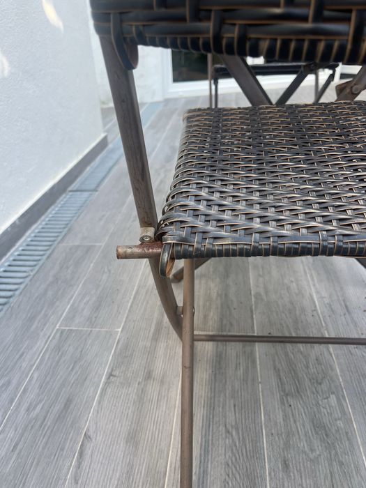 Mesa exterior rafia castanha