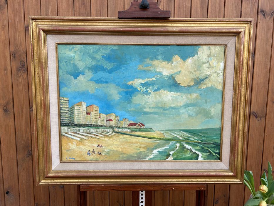 Obraz w drewnianej ramie, pejzaż nadmorski #9043 Stylowy Węgrów