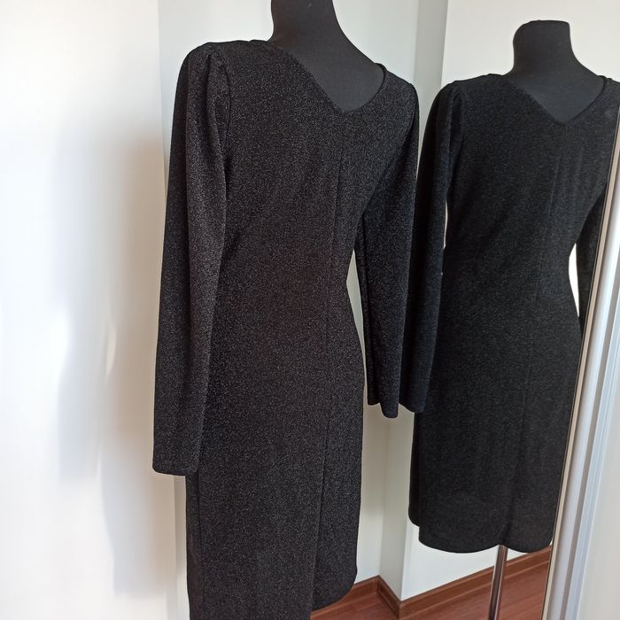 Sukienka damska koktajlowa połyskująca