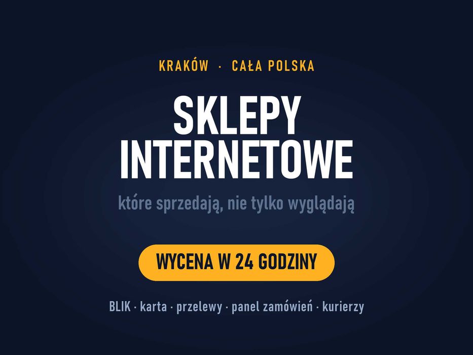Sklep internetowy Kraków | sklep WooCommerce na WordPressie | tworzenie sklepów online, BLIK, kurier, panel zamówień | wycena w 24 h