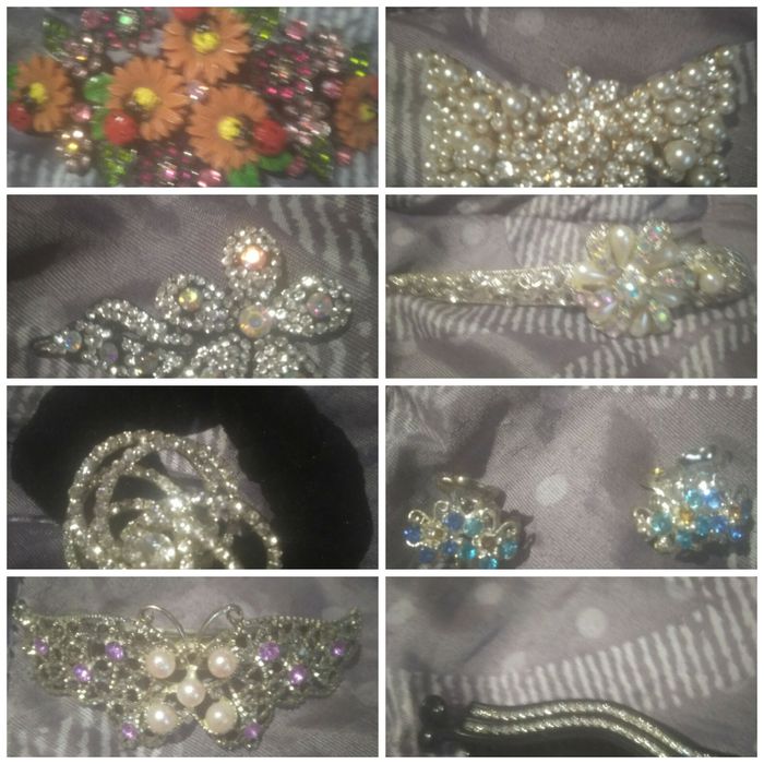 Заколки для волос металлические.