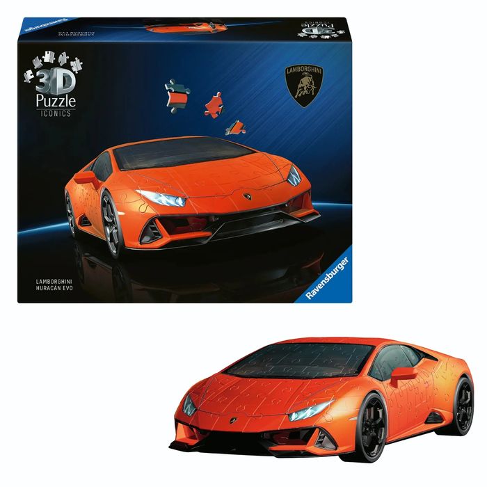 Puzzle 3D Iconics Lamborgh.Huracán EVO-Arancio. Nowy Produkt