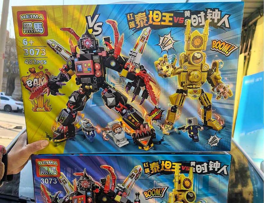 Лего Скибиди Туалет Клокмен и Титан Сирена 482 деталей Skibidi Скібіді