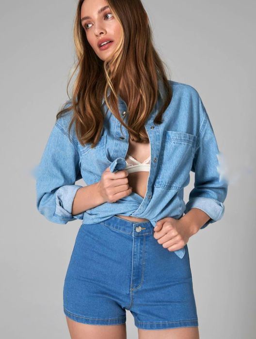 Джинсові шорти high waist