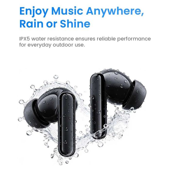 Навушники HAYLOU Flowbuds N55 LDAC Hi-Res Audio 54dB ANC IPX5 Black