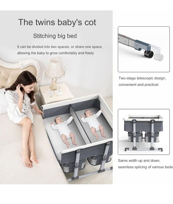 Berço Next to me for Twins