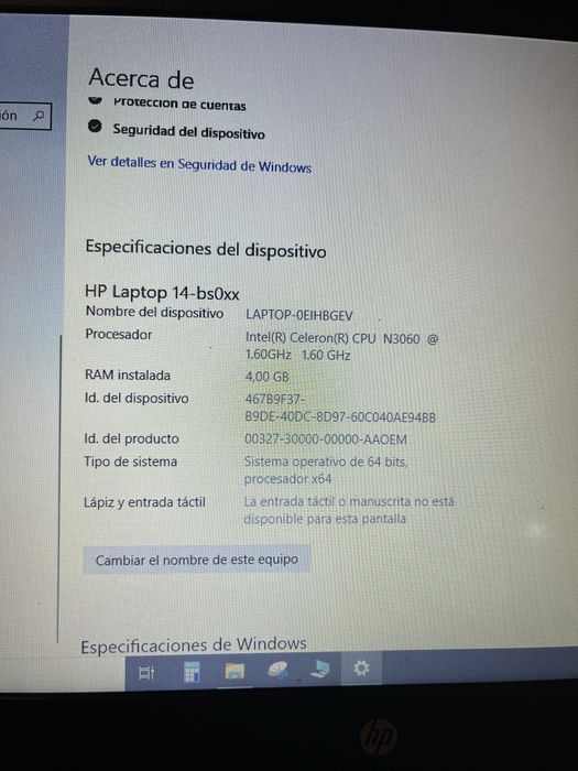 Portatil HP 14 usado