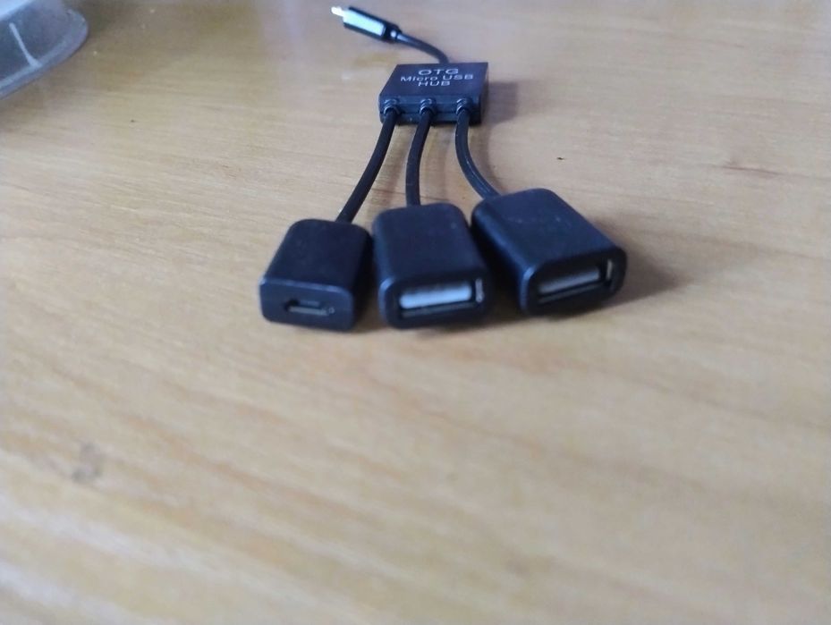 OTG Micro USB хаб 4-в-1 для смартфонів і планшетів