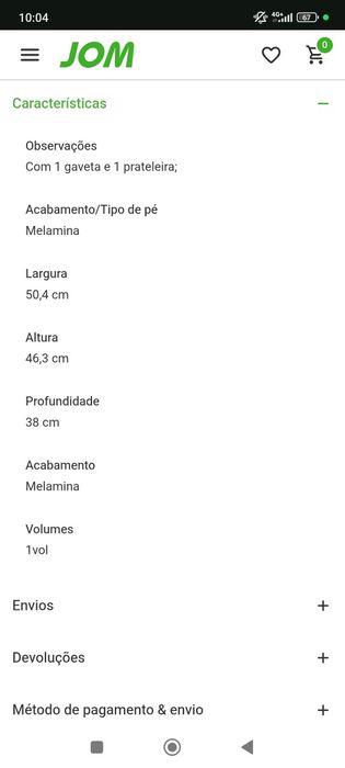 2 Mesas de Cabeceira - Linha Chaves da JOM | Como Novas