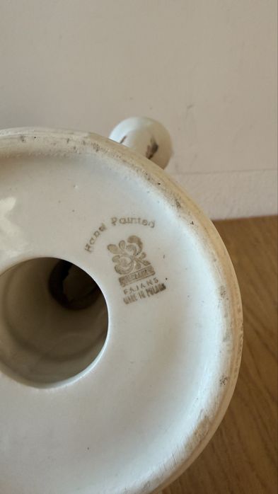 Włocławek świecznik fajans