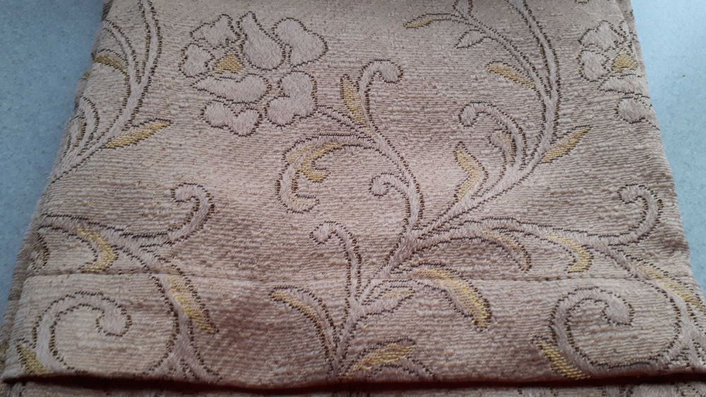 nowe zasłony 2 szt. beżowo - brązowe duże kotary