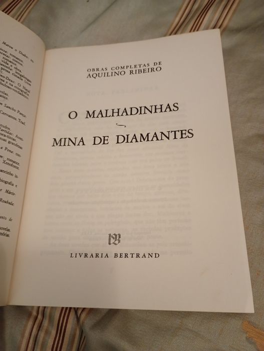 O malhadinhas - obras completas de Aquilino Ribeiro - 1 edição - Livraria Bertrand - 15E - Polo de Homem Ralph Loreen 5E Desde 5E