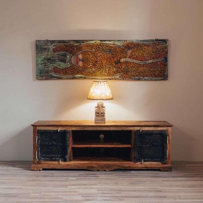 Szafka RTV 180 cm Komoda mango stare drzwi Indie kolonialna egzotyczna