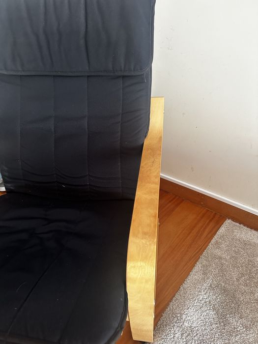 2 Cadeira de Baloiço IKEA Poäng – Bétula/Preto
