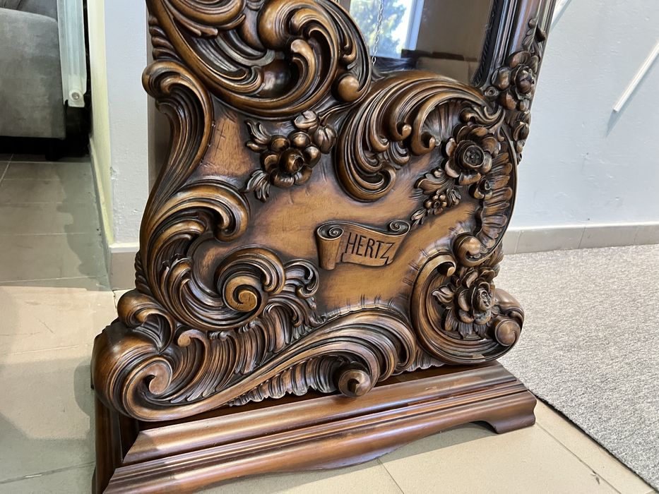 Годиник механічний з боє і мелодіями старовинний напольний масив