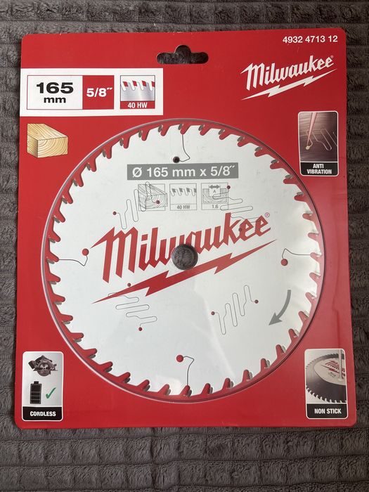 Tarcza do drewna Milwaukee 165 mm 5/8 40 HW
