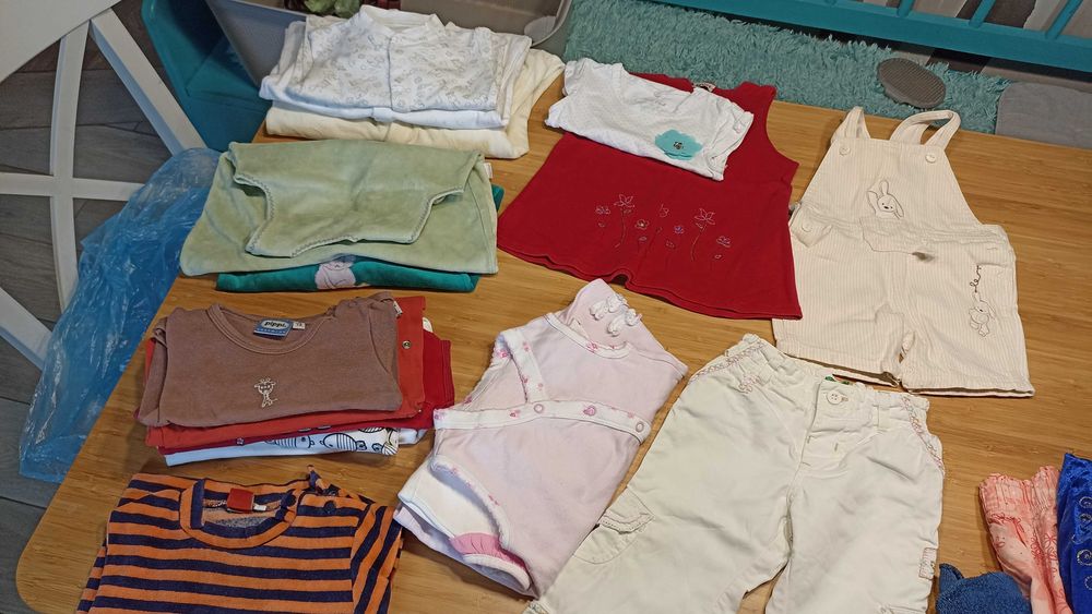 ubranka niemowlęce zestaw paka 15 sztuk dla dziewczynki