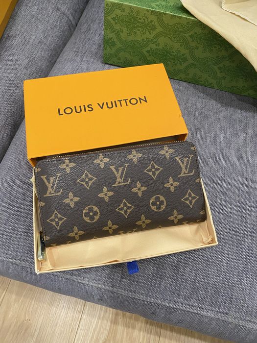 Portfel LV Louis Vuitton Monogram Zippy na zamek brązowy