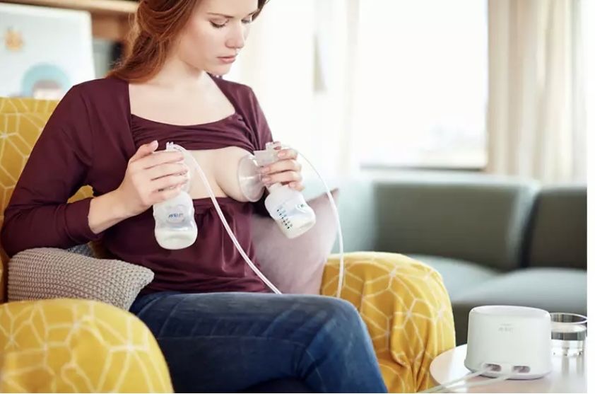 PhilipsAVENT SCF334  Подвійний Молоковідсмоктувач із масажною насадкою