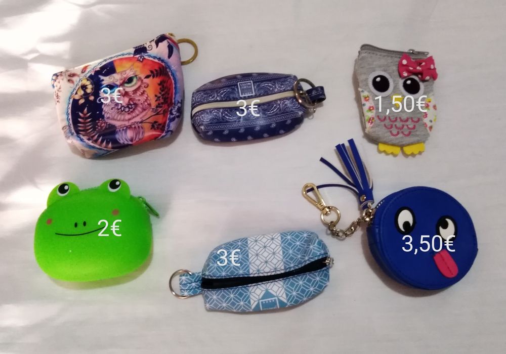 SALDOS - Lote de porta moedas e porta cartões