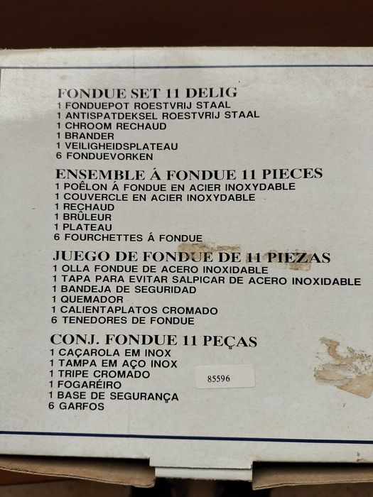 Conjunto de Fondeu de 11 peças