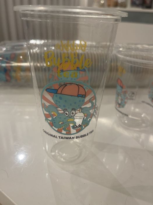 Plastikowe kubki do Bubble Tea