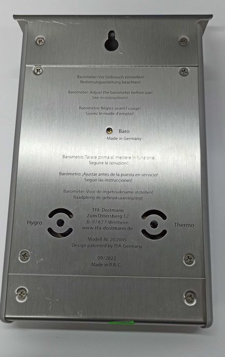 TFA 20.2046 stacja pogody mechaniczna barometr zewnętrzny LombardRaków