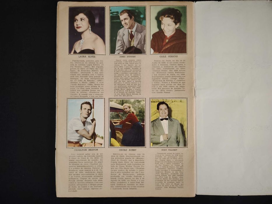Caderneta completa Artistas de Cinema