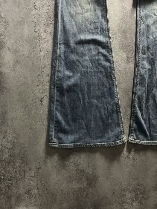 Джинси flared faded jeans клеш кльош джинсы opium baggy archive голубі