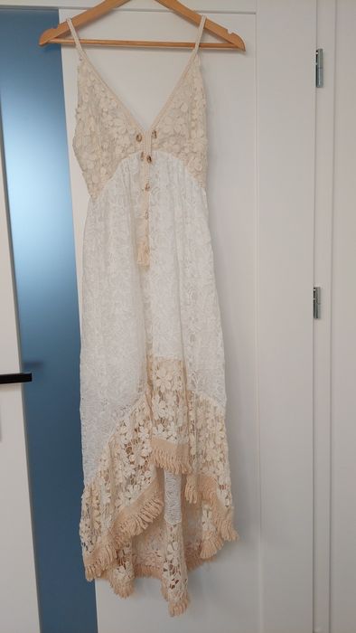 Sukienka boho frędzle letnia