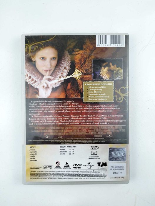 Elizabeth Złoty wiek film DVD