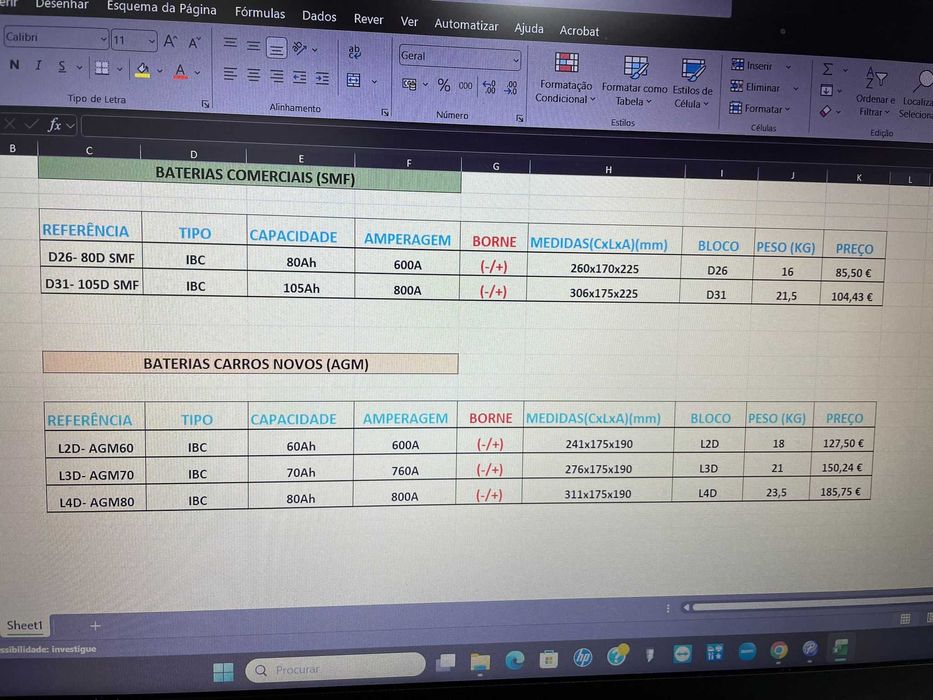 baterias para carros/maquinas