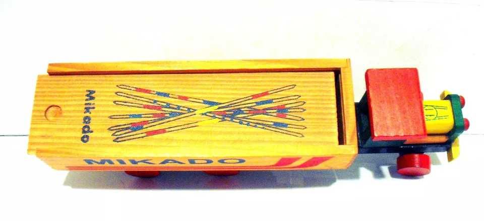 Mikado Game Skill Game  Wooden truck
