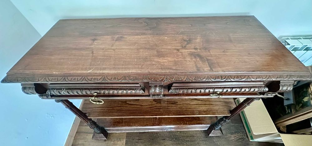 Aparador/Bancada Antiga de Talho / Consola Antiga de Estilo Eclético