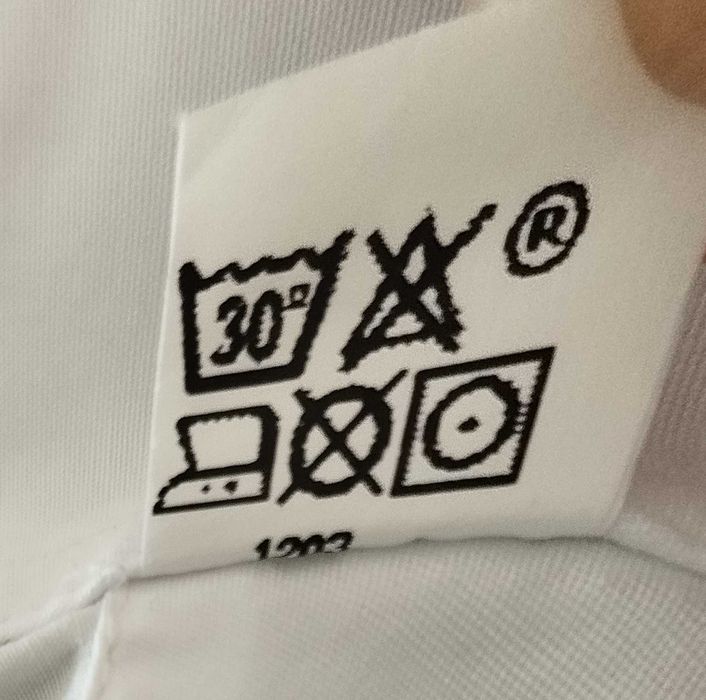 Camisa branca nova tamanho 44 100% algodão manga comprida