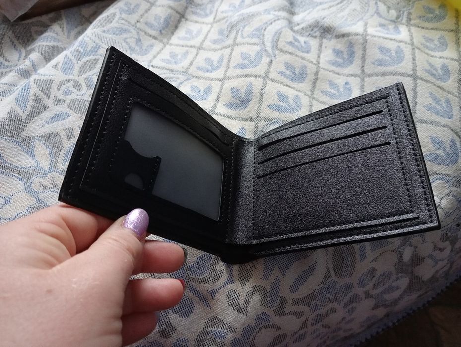 Cienki portfel męski czarny