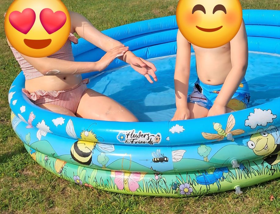 Basen dziecięcy dmuchany okrągły 300L Mocny