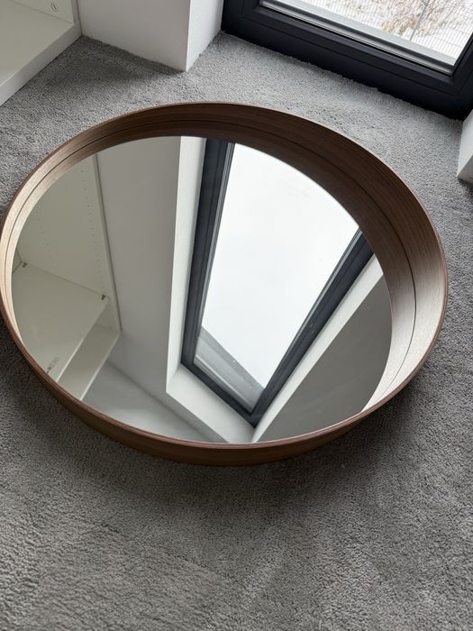 Lustro Stokholm Ikea 60cm okleina orzechowa